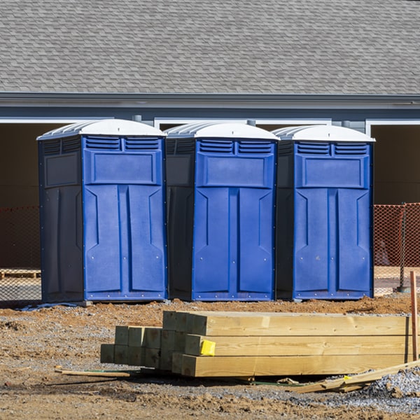 how often are the portable toilets cleaned and serviced during a rental period in Green City MO